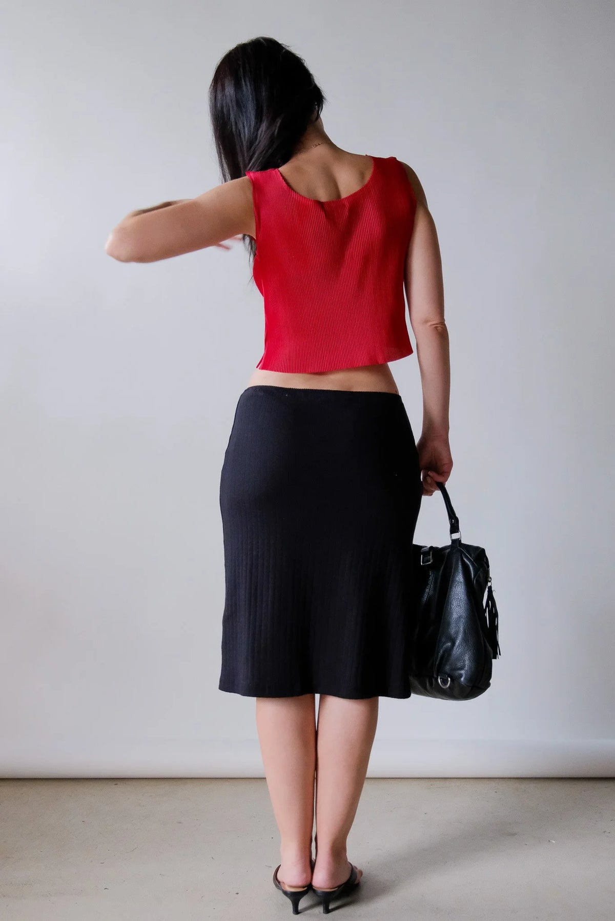 Sophie Pointelle Skirt in Black