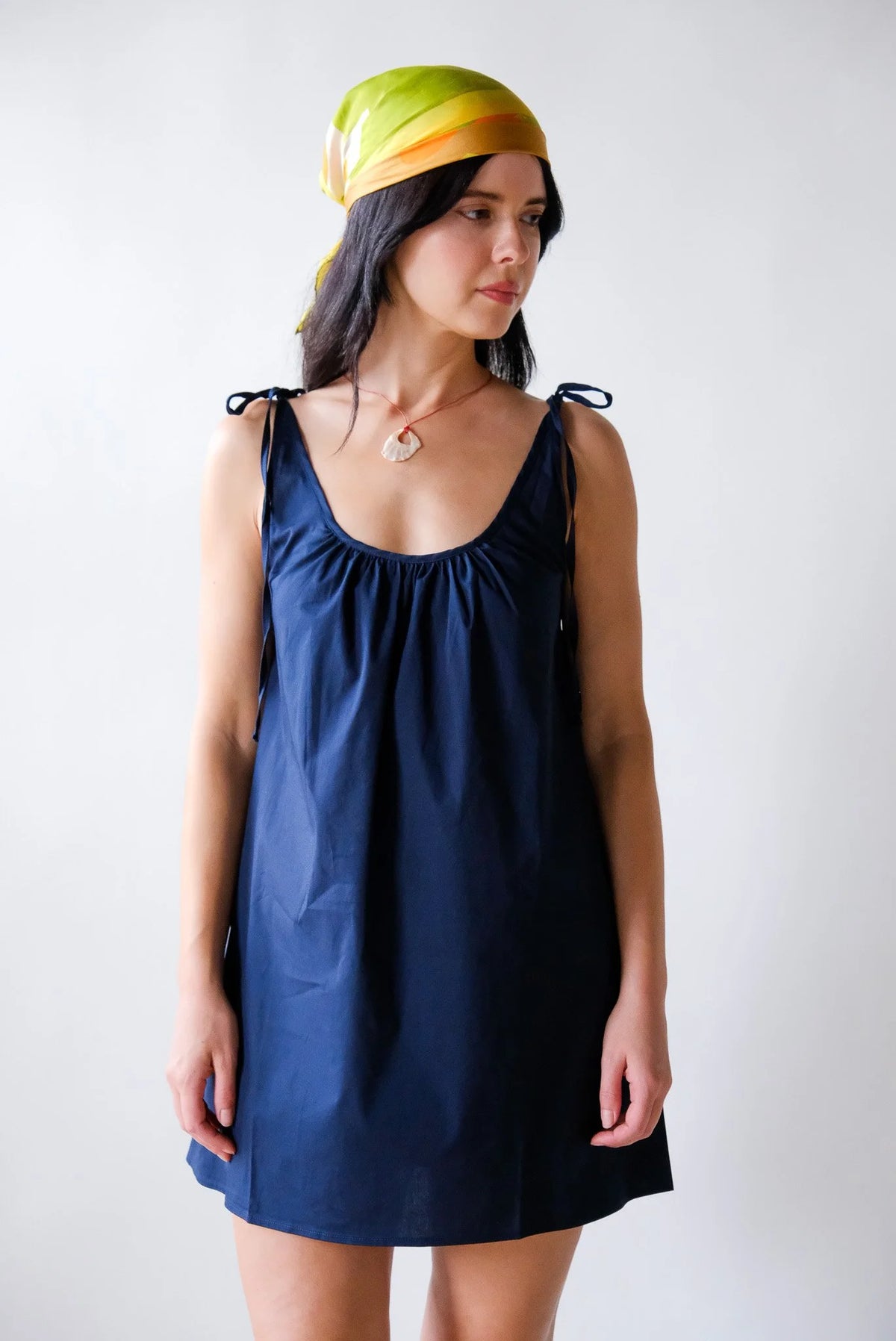 Sabrina Mini Dress in Navy