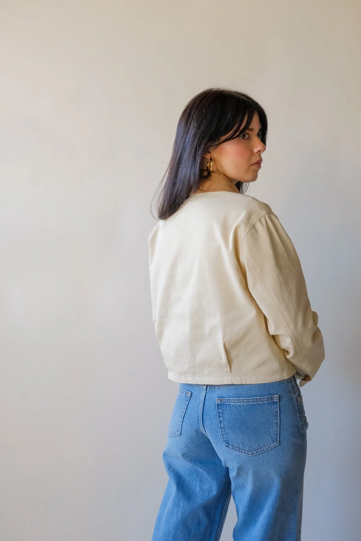 Laurel Canvas Crop Jacket