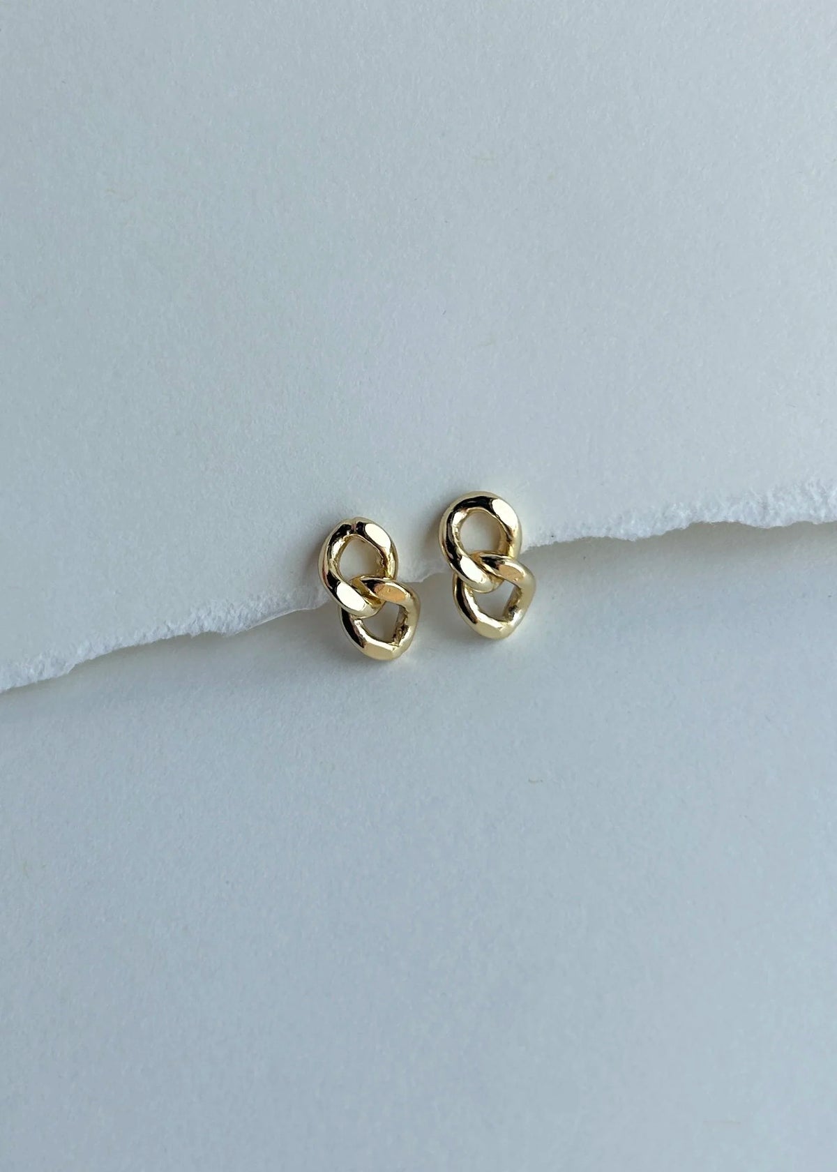 Rosewood Collection Link Stud in Gold