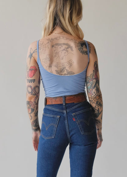Scoop Back Cami - Ocean