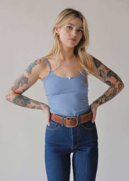 Scoop Back Cami - Ocean