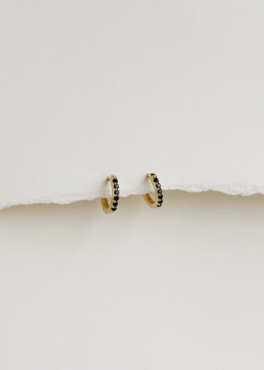 Onyx Mini Hoops