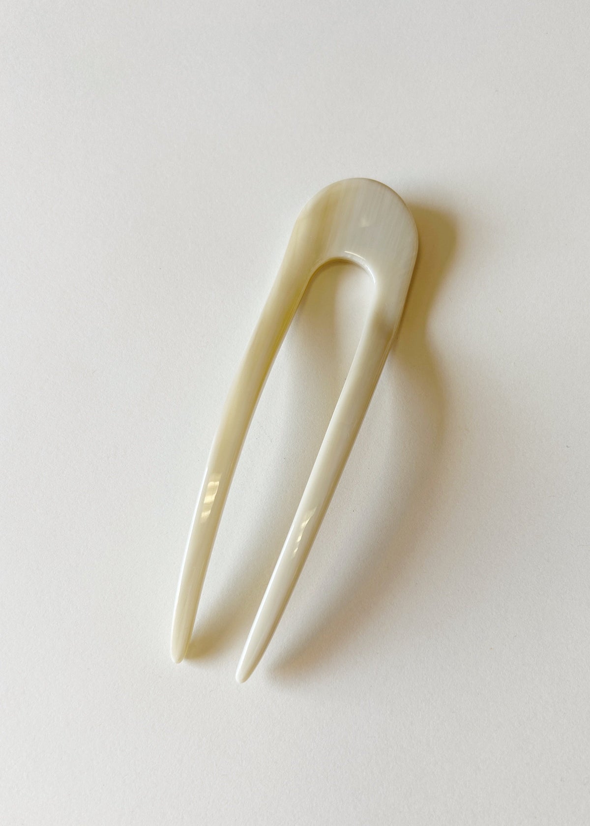 Machete French Hair Pin - Alabaster