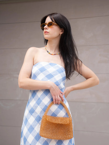 Melie Bianco Sherry Citrine Beaded Bag