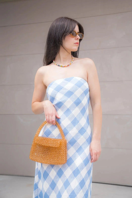 Melie Bianco Sherry Citrine Beaded Bag