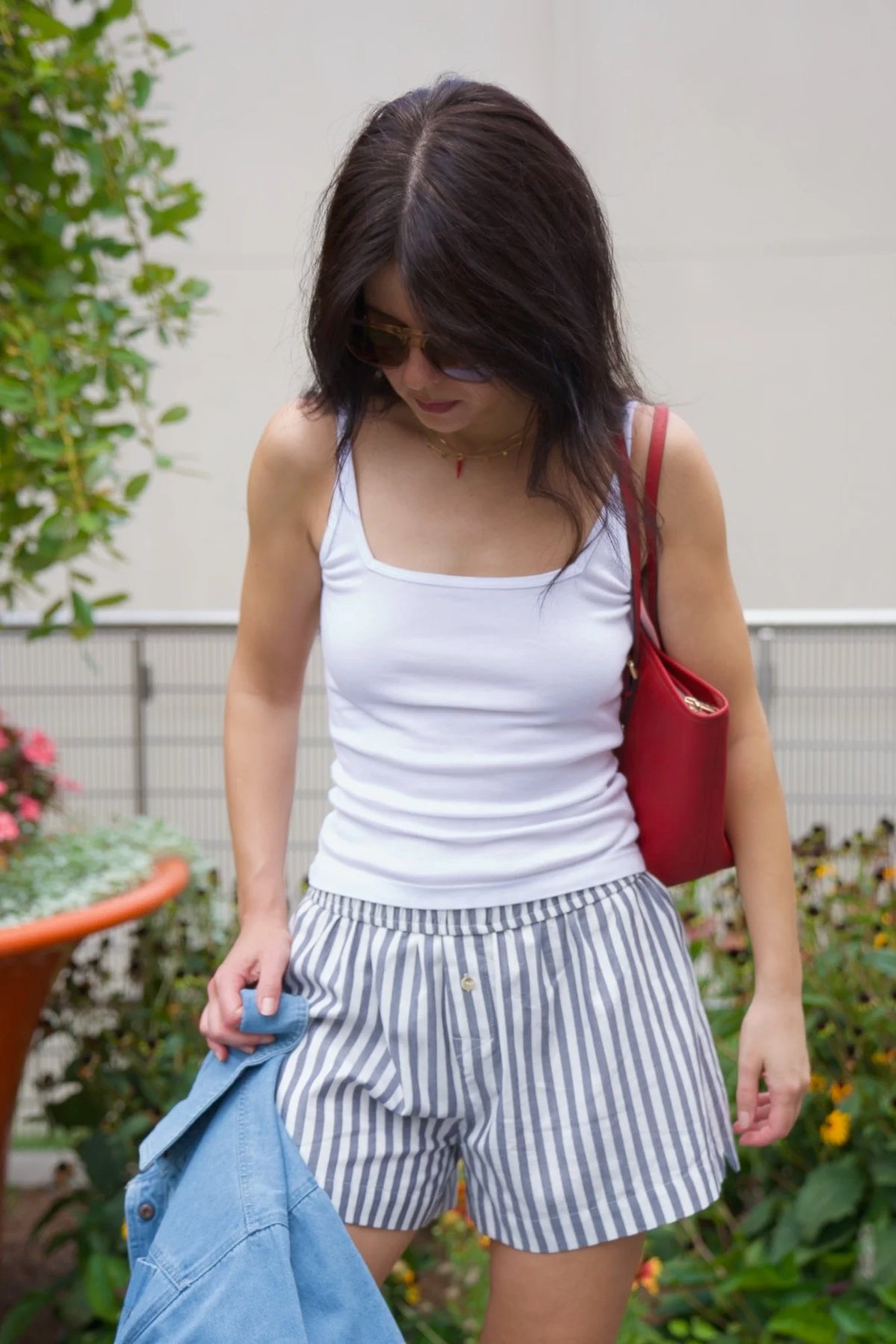 Square Organic Camisole in White