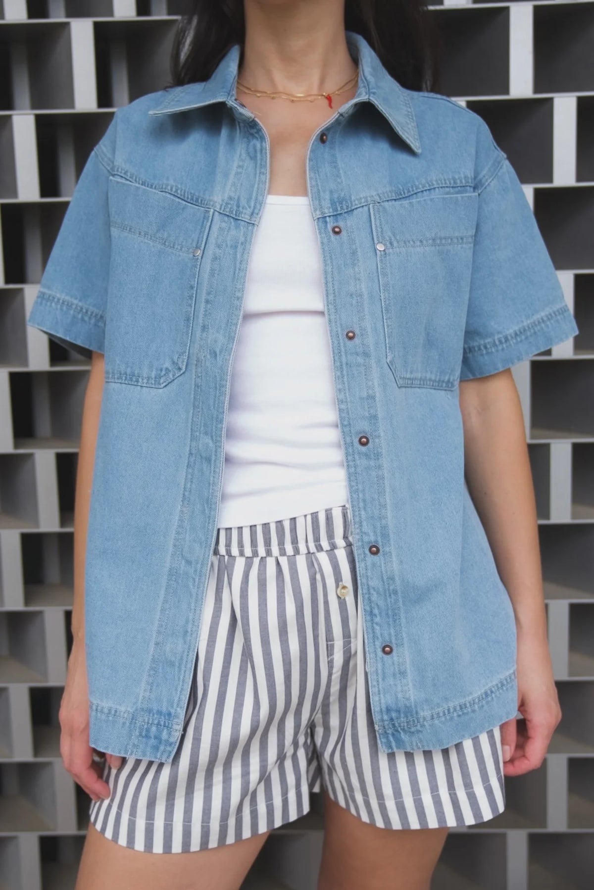 A. Ren Oslo Denim Shirt