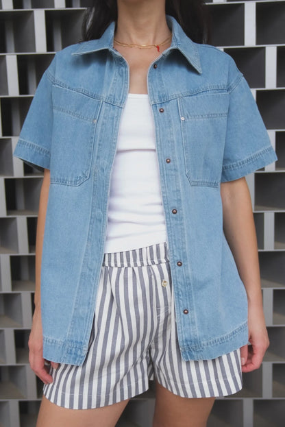 A. Ren Oslo Denim Shirt