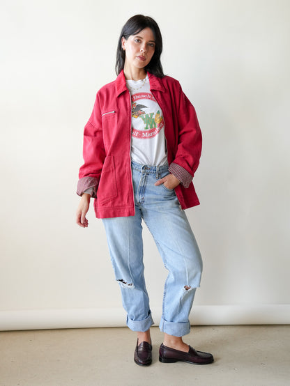 Paislee Red Chore Coat