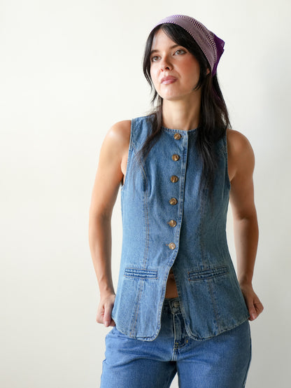 Adeline Denim Vest