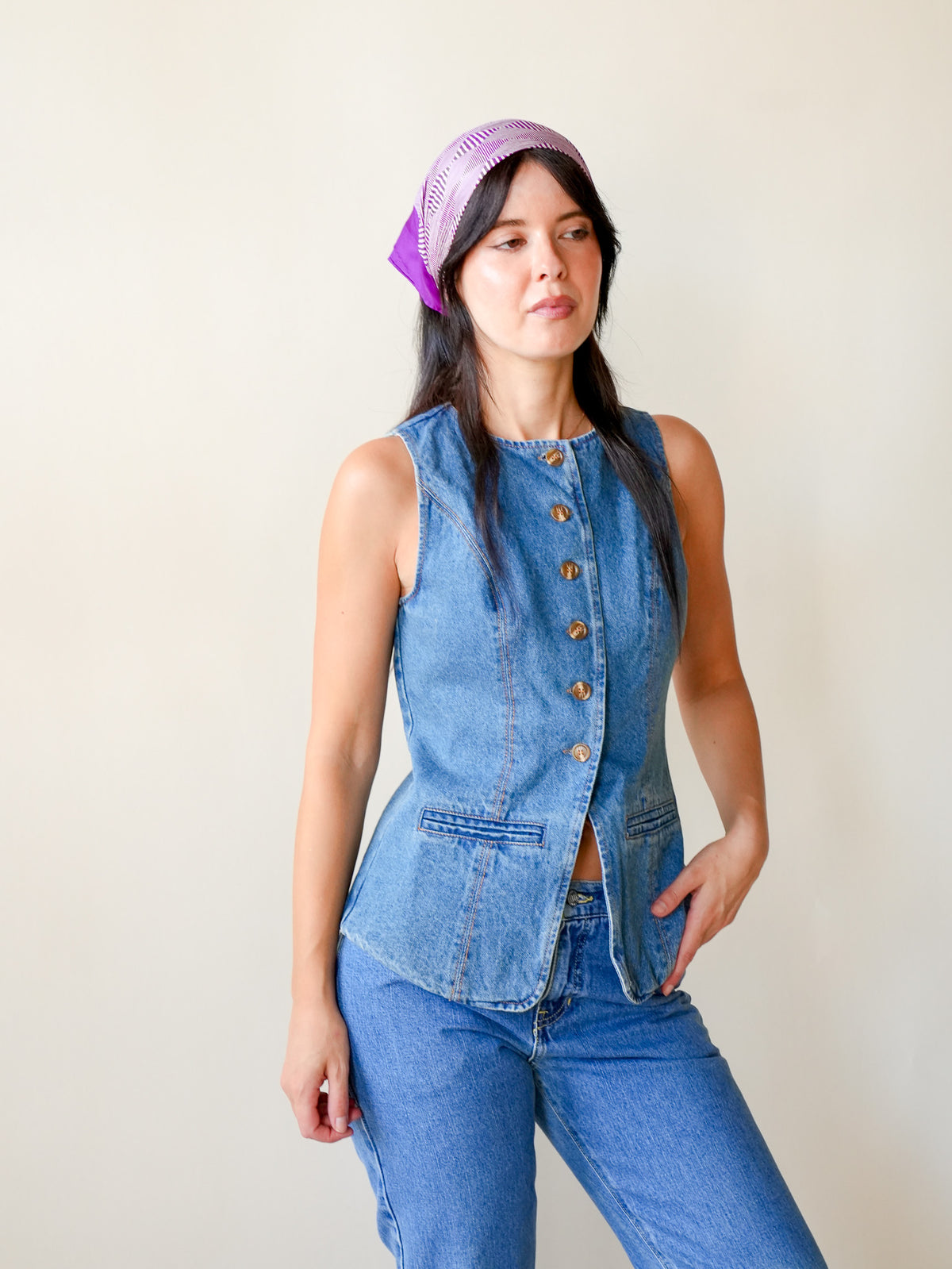 Adeline Denim Vest