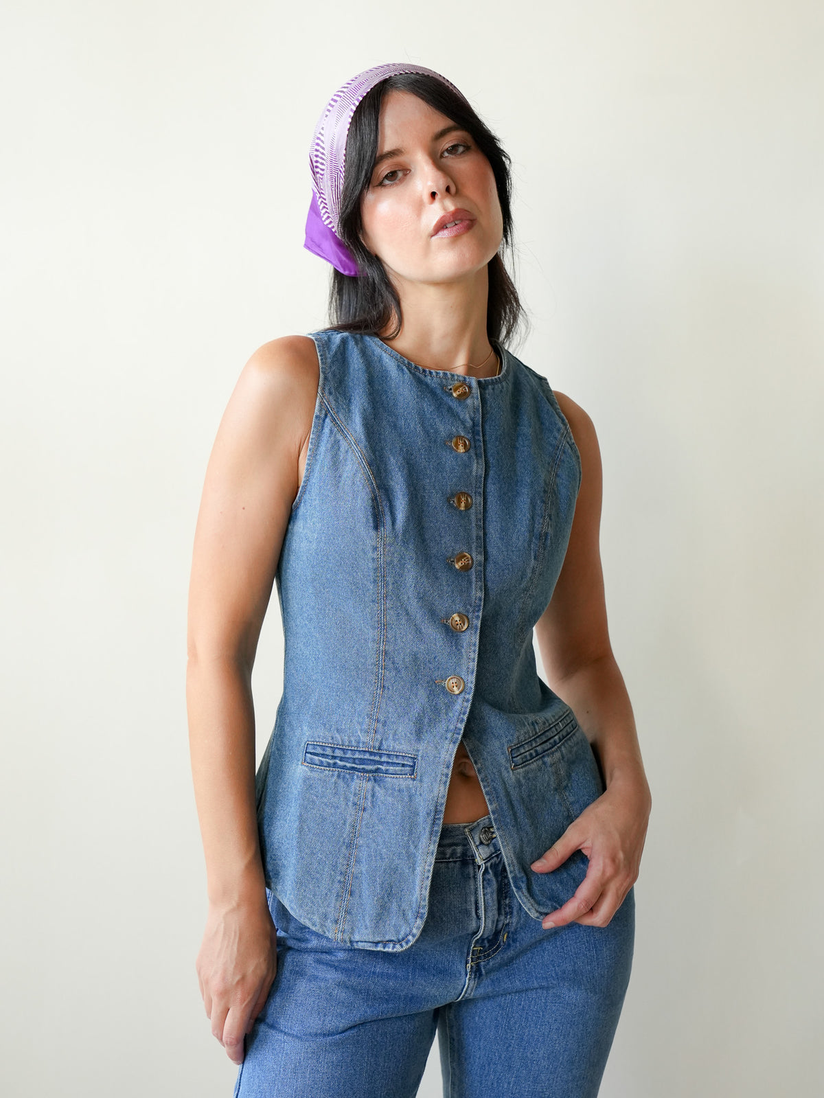 Adeline Denim Vest