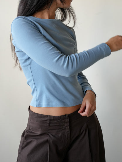 Bebe Long Sleeve in Blue