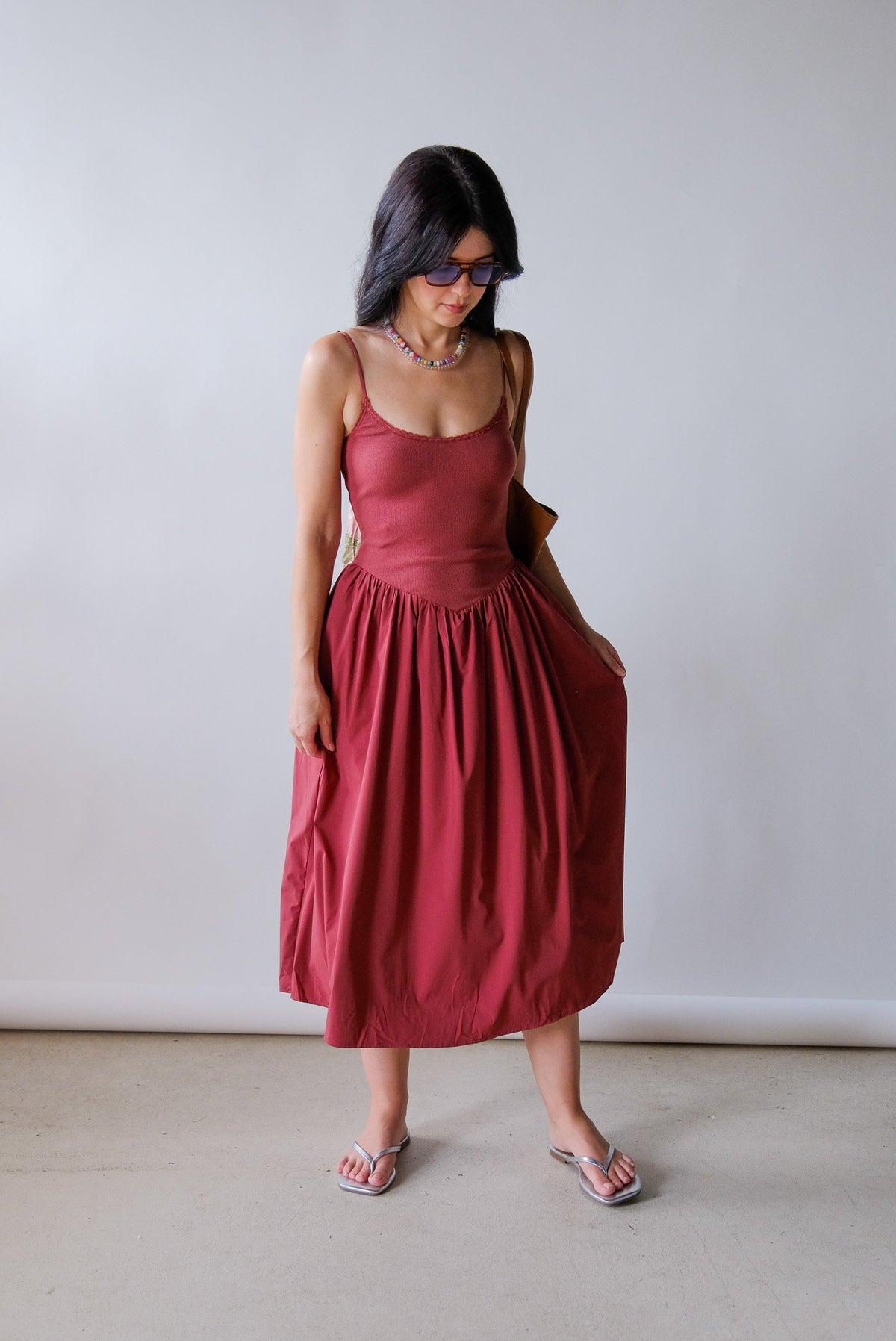 Chloe Contrast Maxi Dress