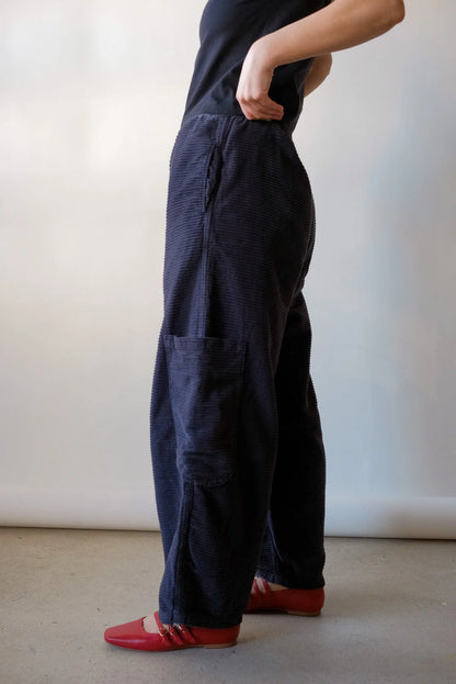 Chef Pants in Black Sesame Corduroy