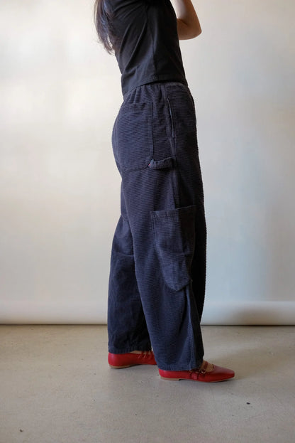 Chef Pants in Black Sesame Corduroy
