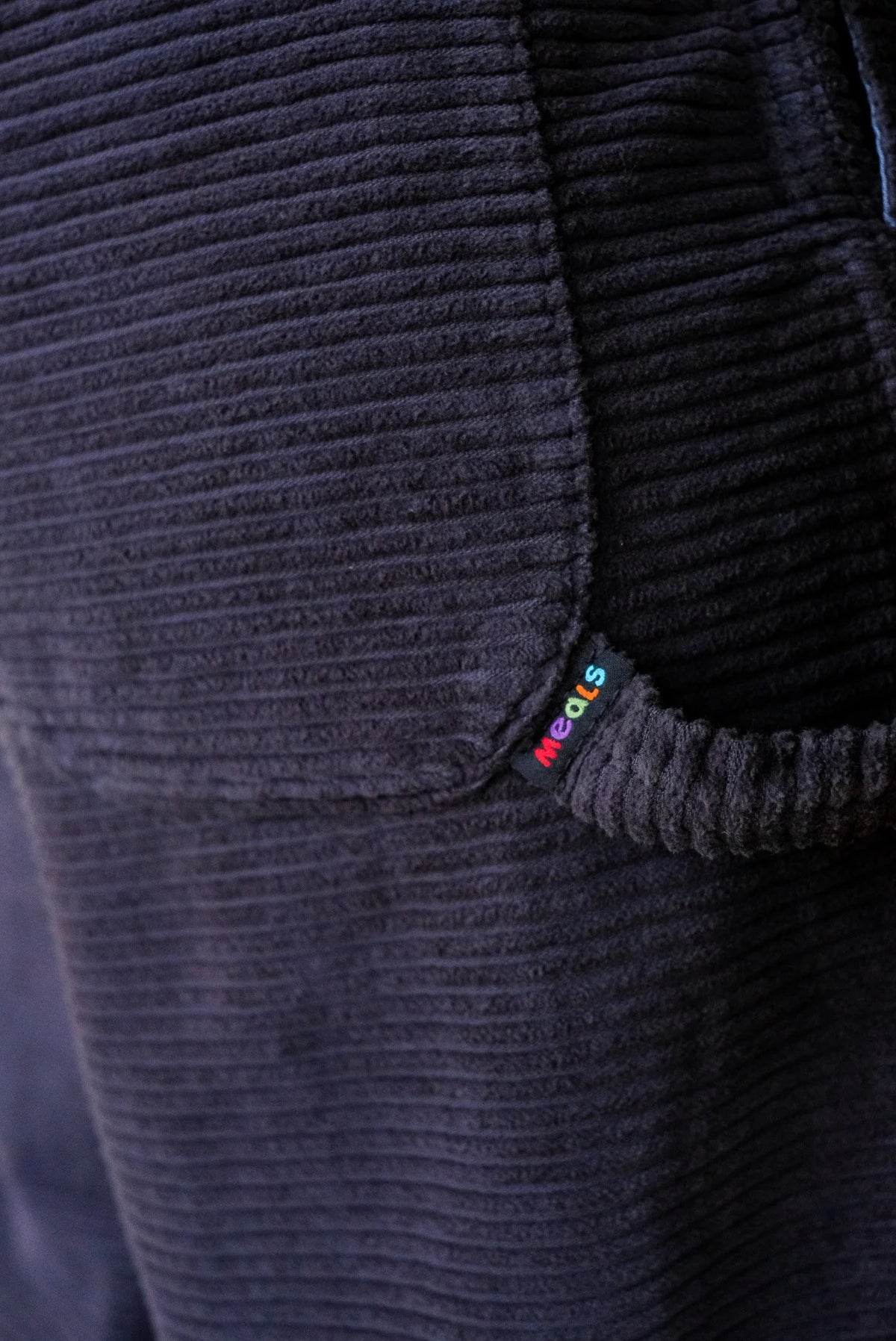 Chef Pants in Black Sesame Corduroy