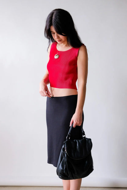 Black Leather Backpack