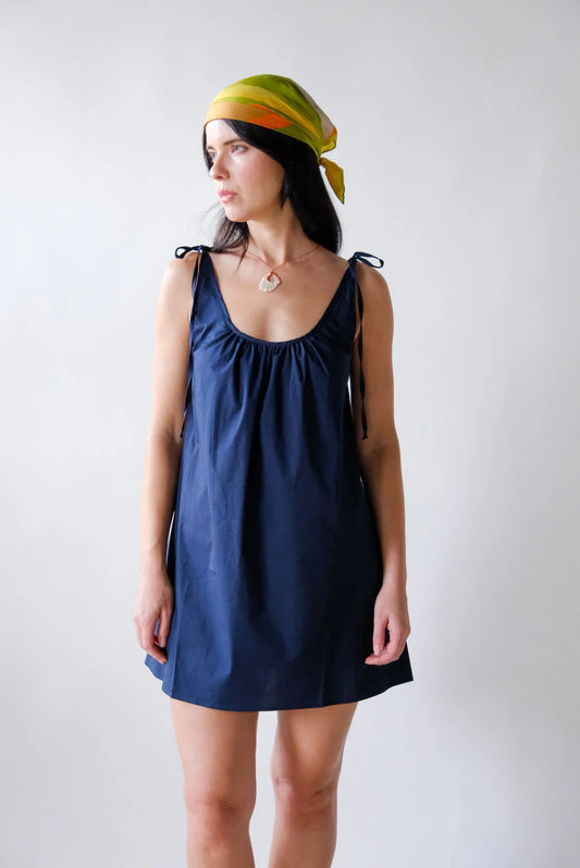 Sabrina Mini Dress in Navy