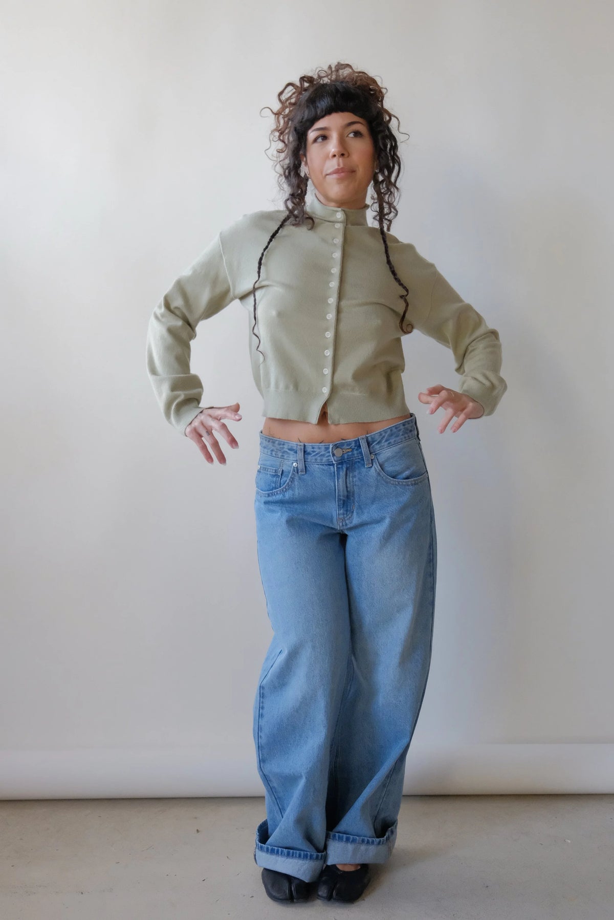 Brooks Cardigan in Sage