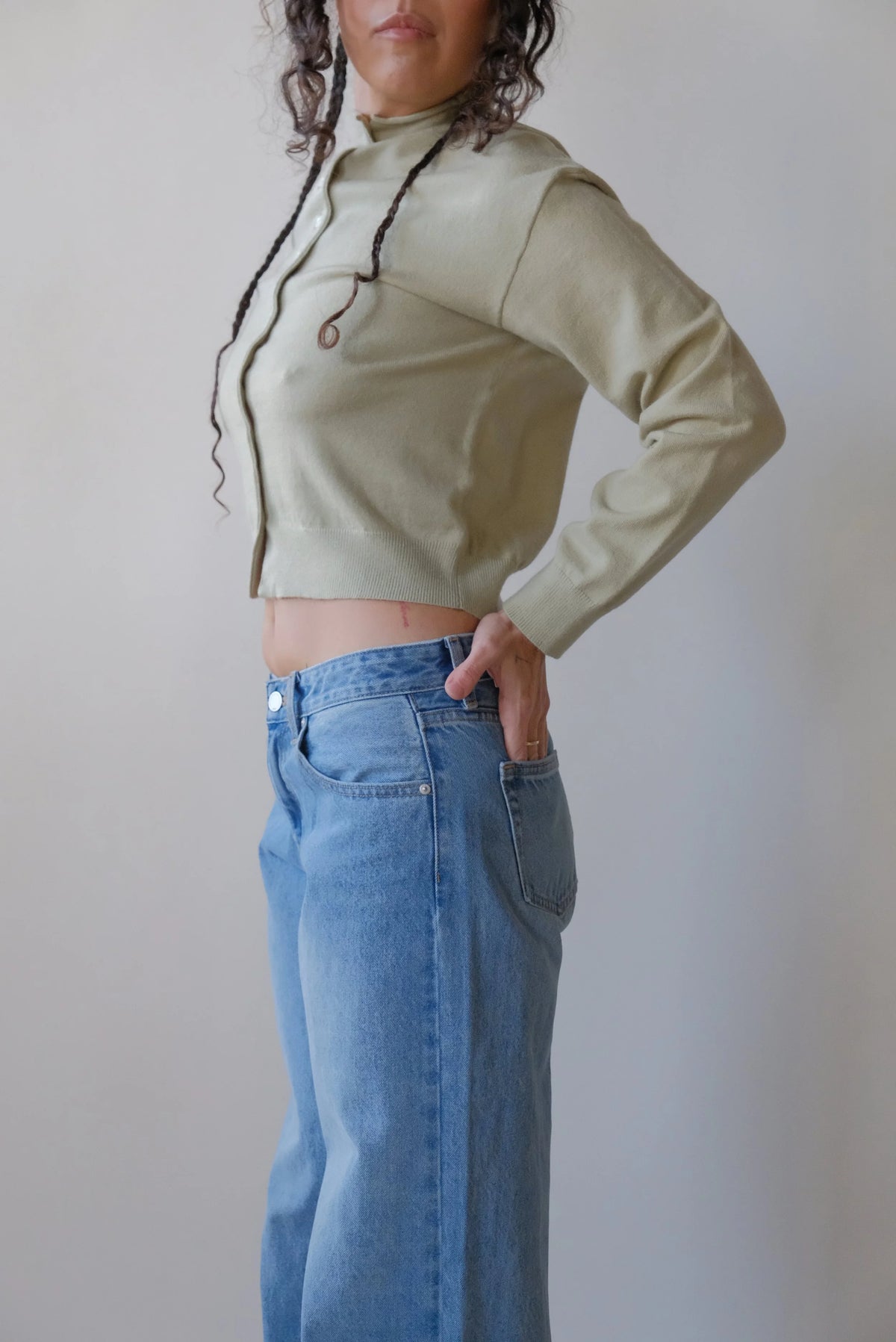 Brooks Cardigan in Sage