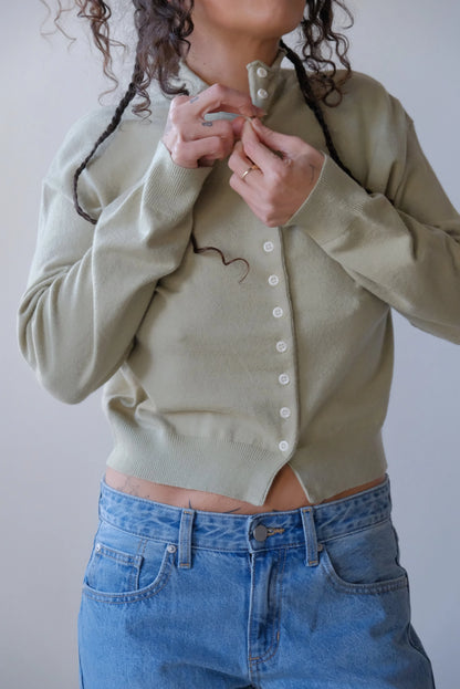 Brooks Cardigan in Sage