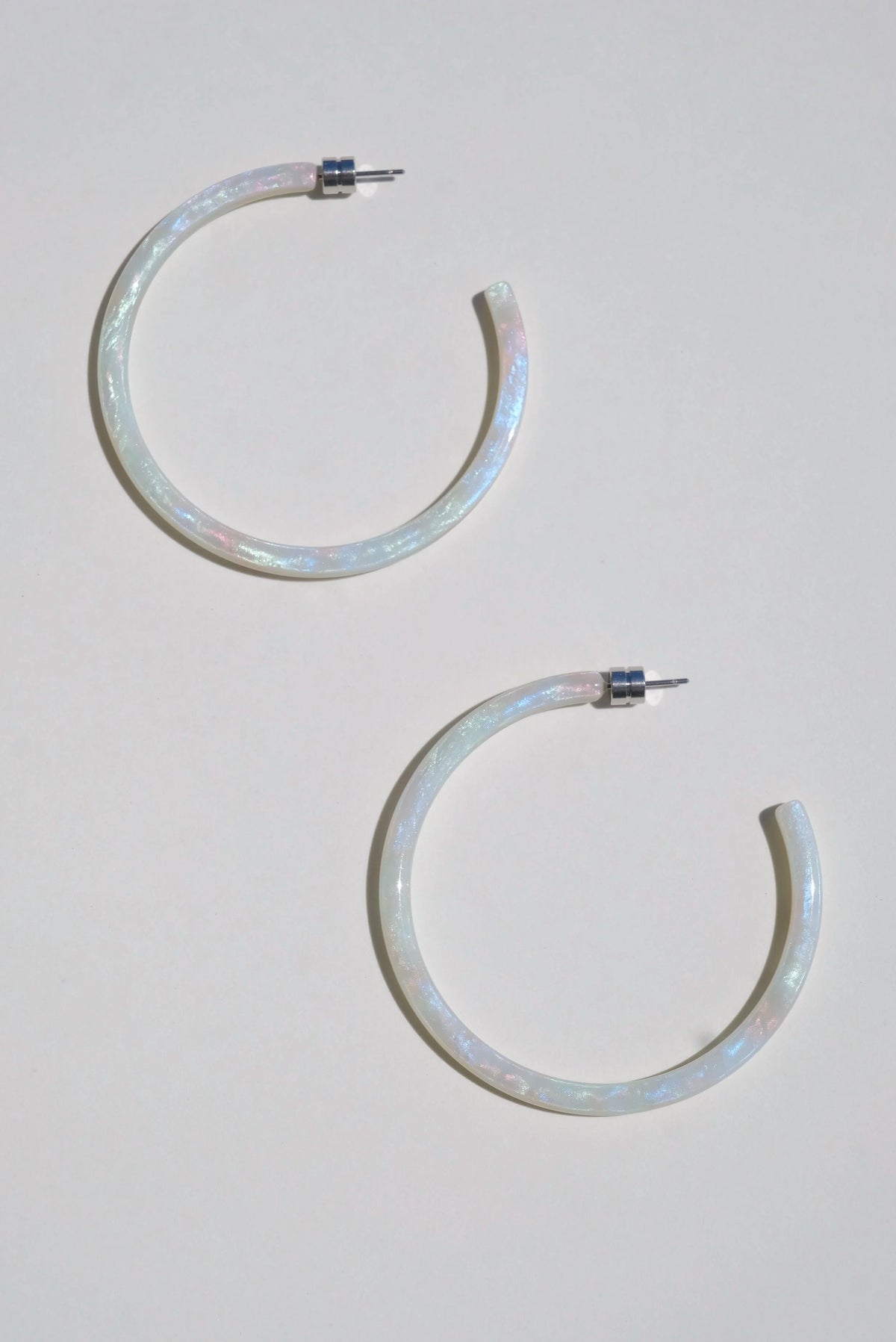 Machete Large Hoops in Astral Mint
