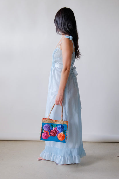 70s Sky Pintuck Dress