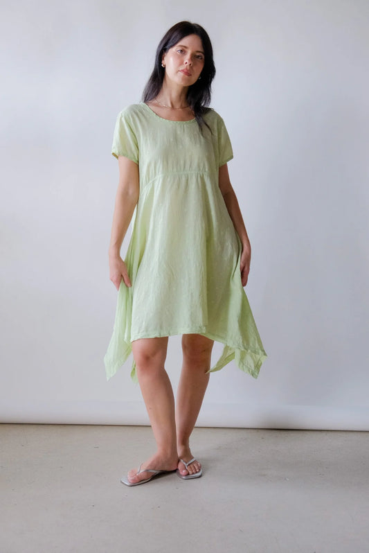 Lime Dot Dress