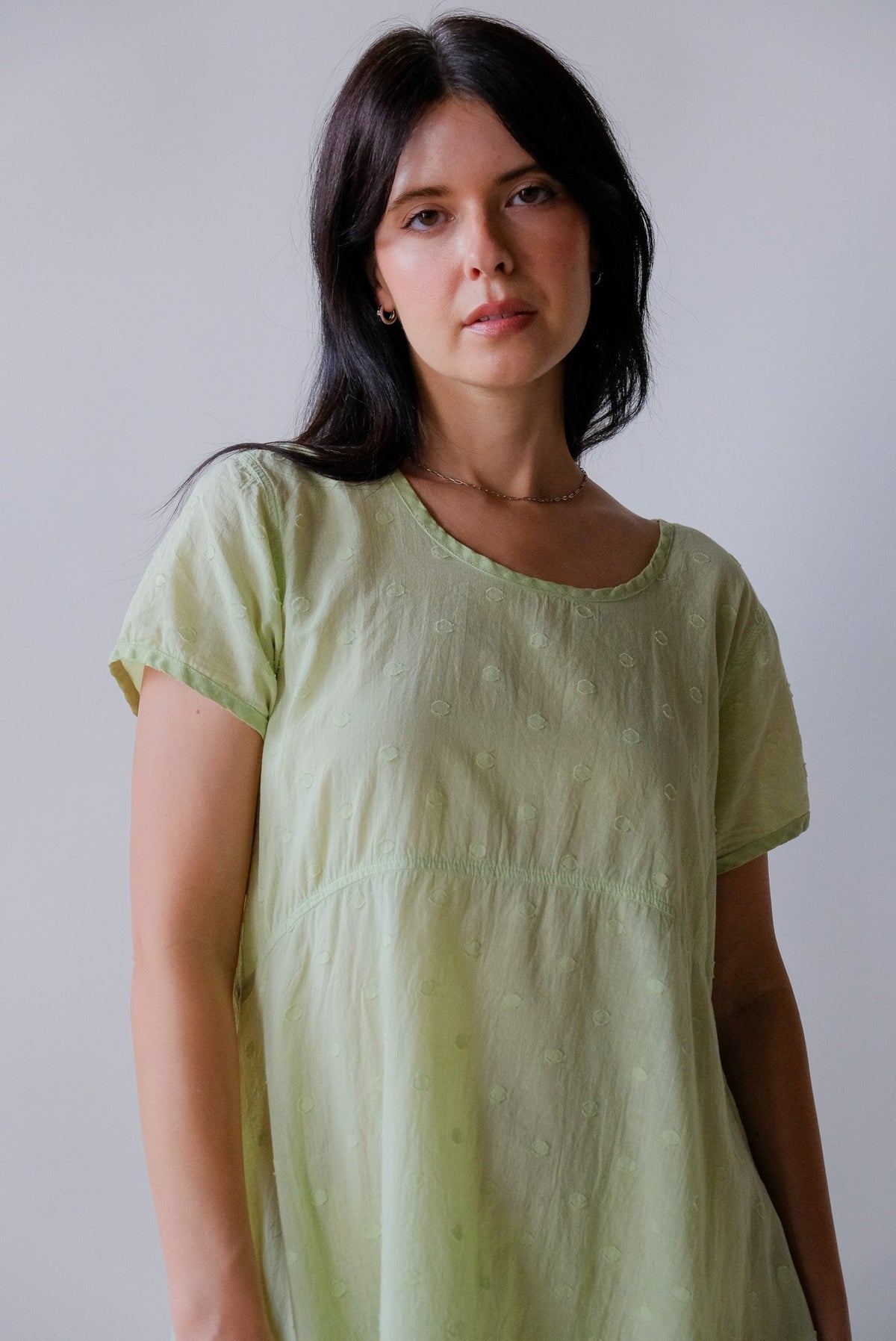 Lime Dot Dress