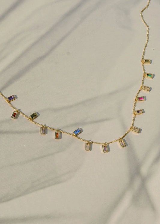 Noemi Multi Gemstone Necklace