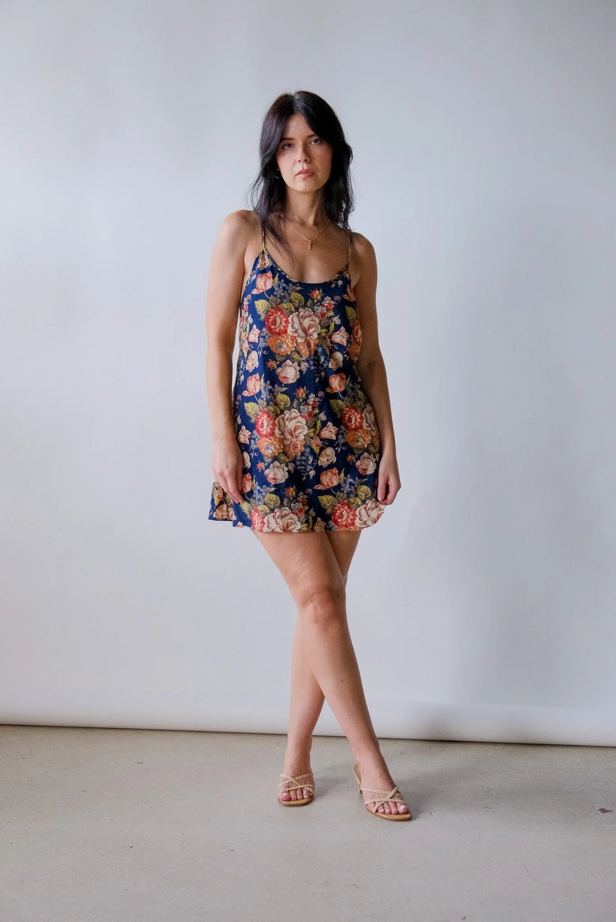 Floral Mini Slip Dress