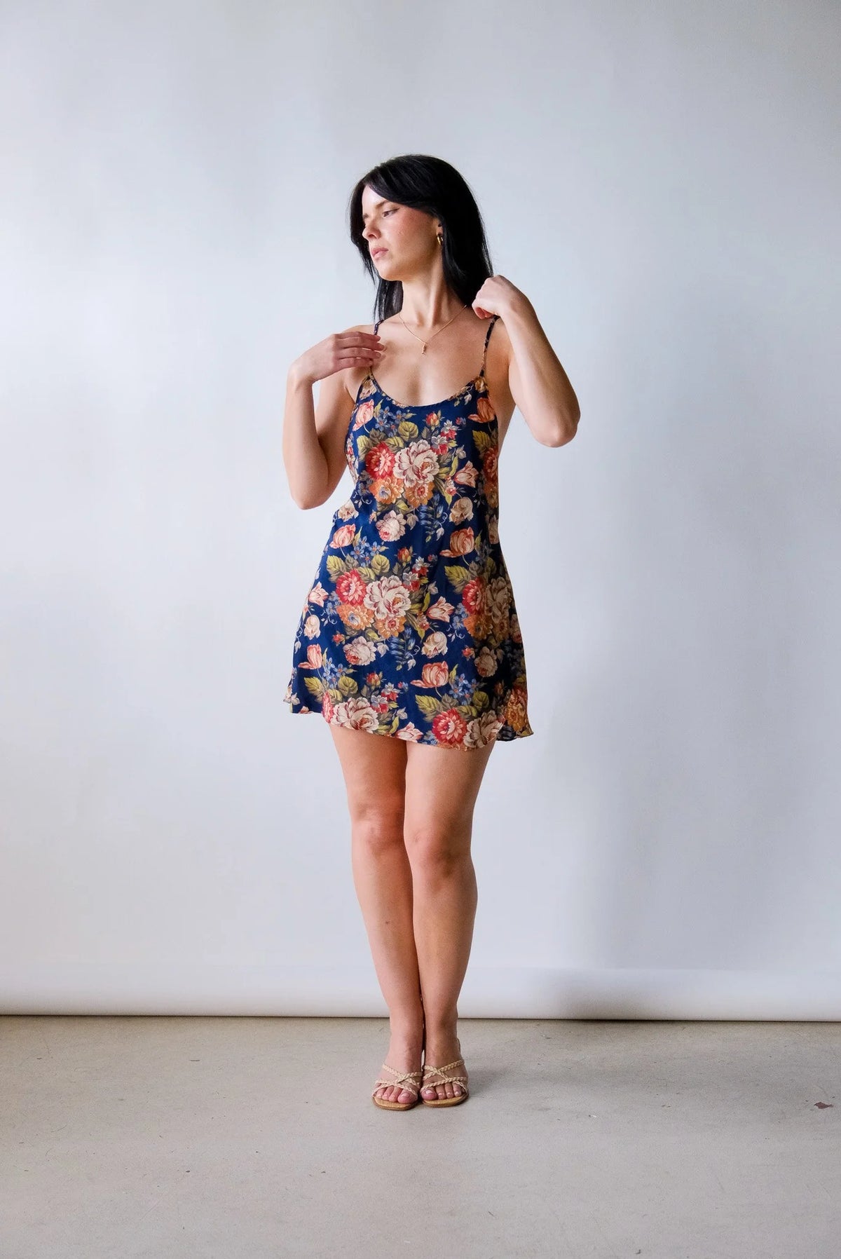 Floral Mini Slip Dress