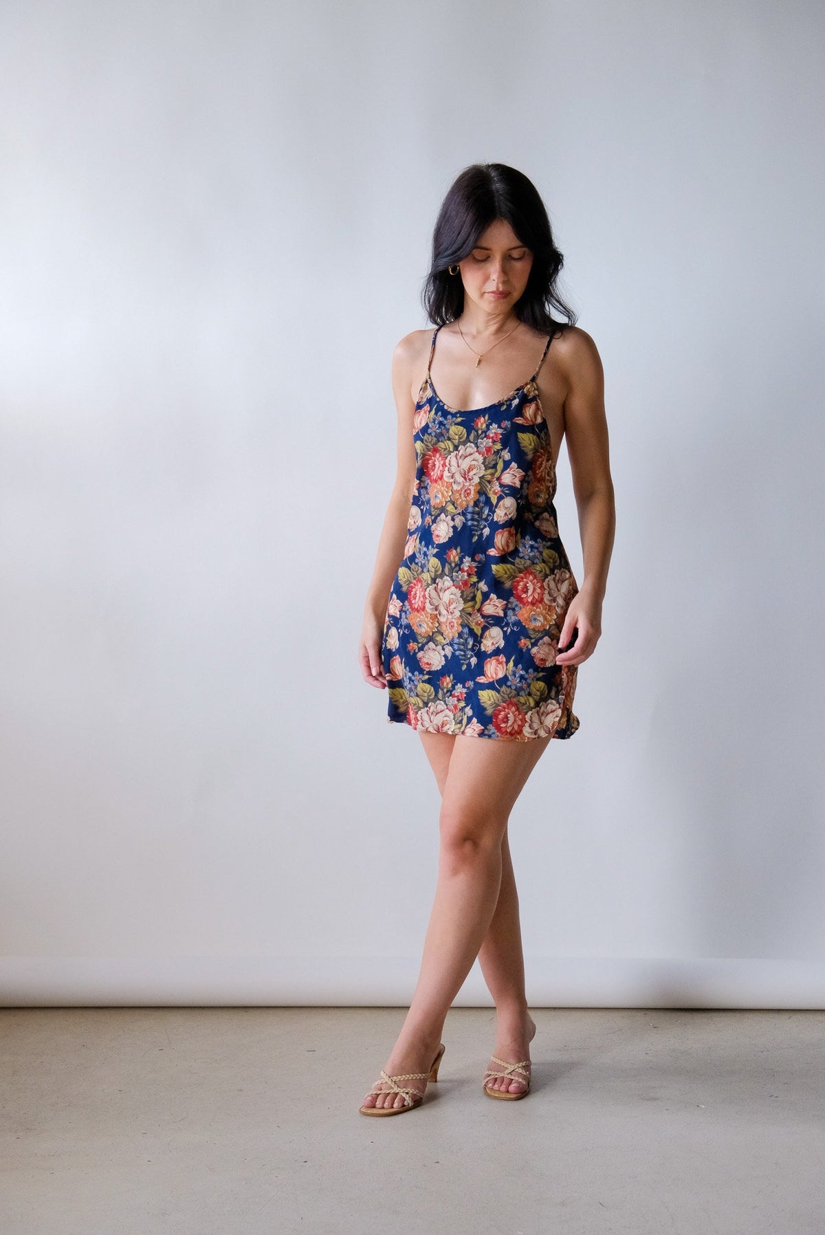 Floral Mini Slip Dress