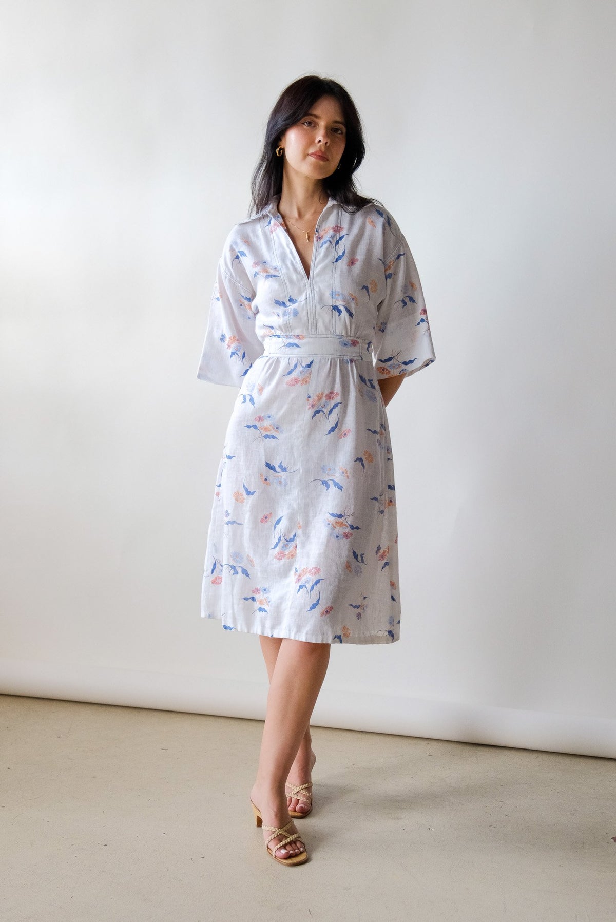70s Floral Dress