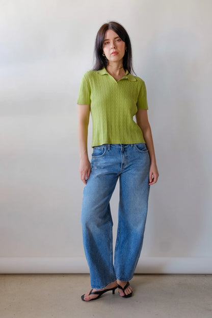 Clay Barrel Jean in Medium Wash