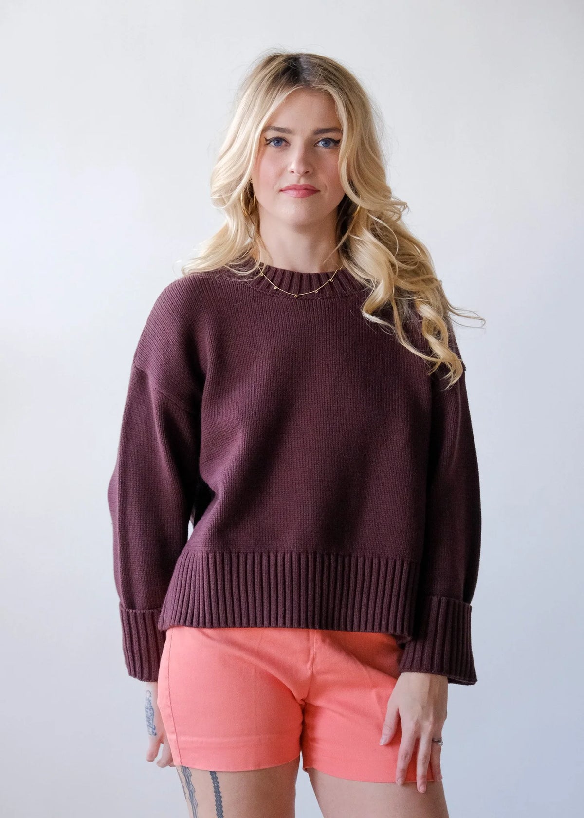Asher Sweater in Chocolate