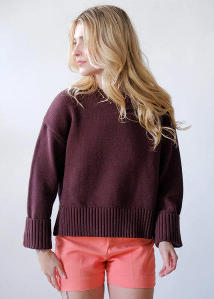 Asher Sweater in Chocolate