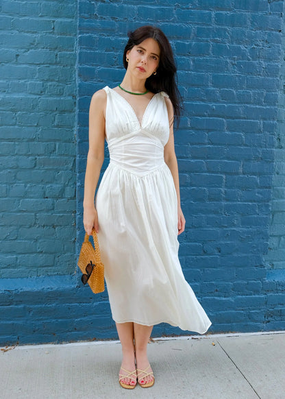 Biarritz Dress in White