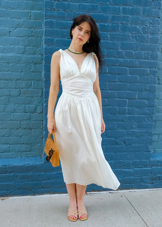 Biarritz Dress in White