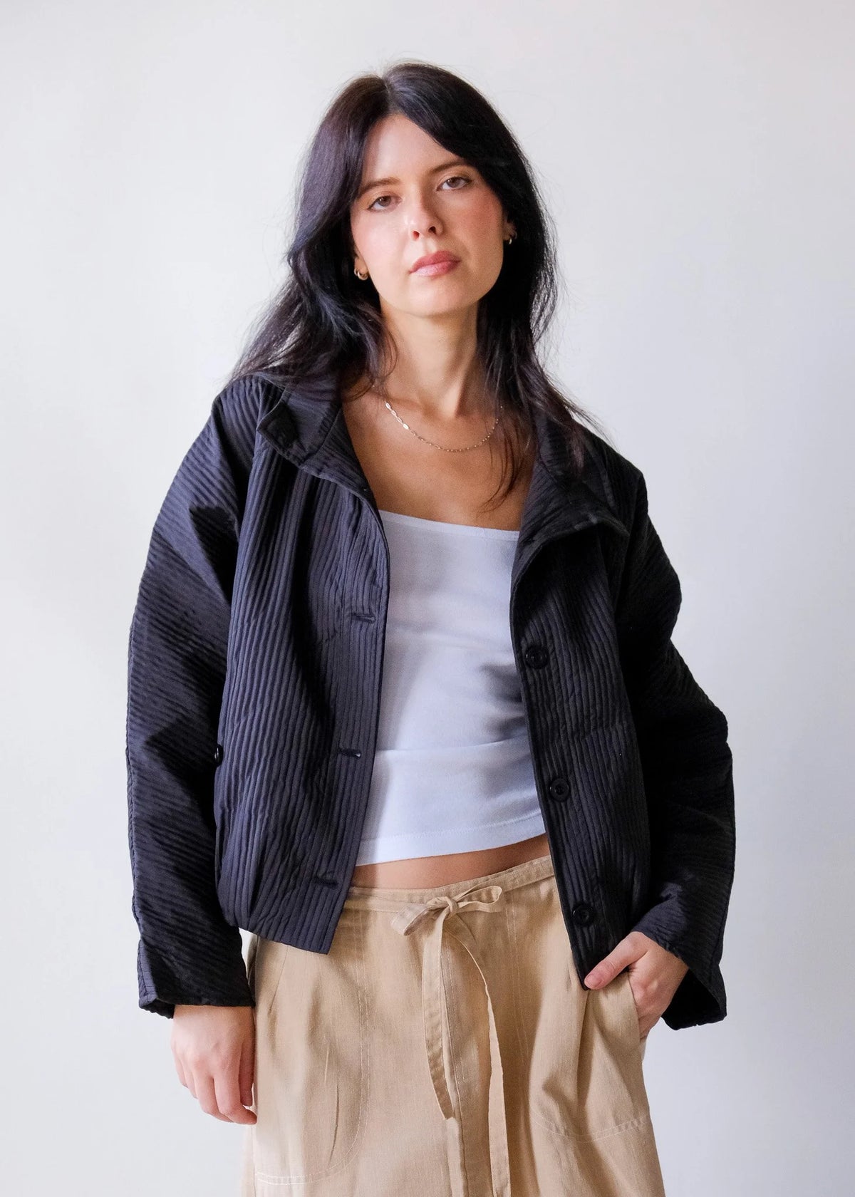 Donnie Pleated Jacket