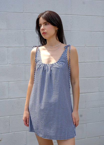 Sabrina Mini Dress in Gingham