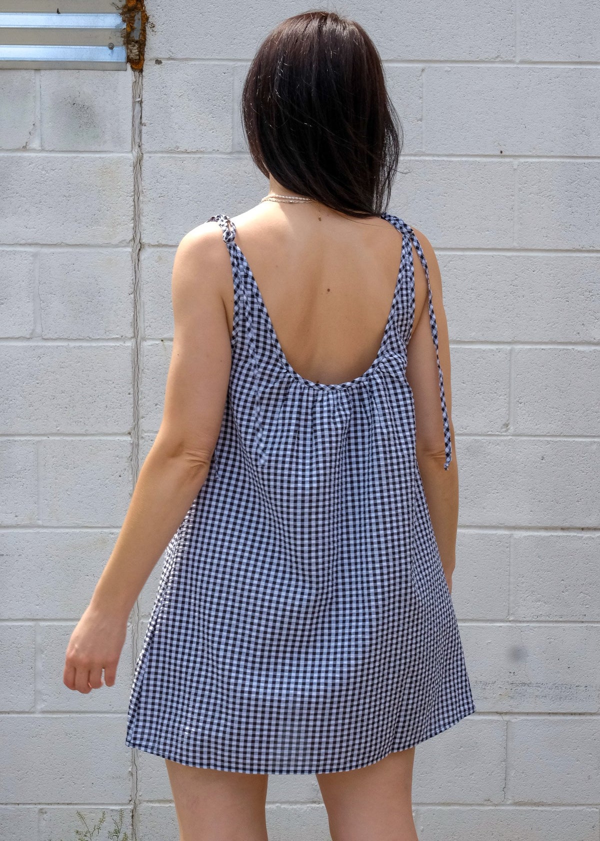 Sabrina Mini Dress in Gingham