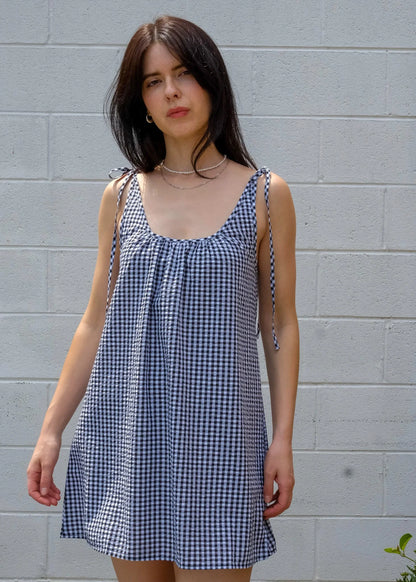 Sabrina Mini Dress in Gingham