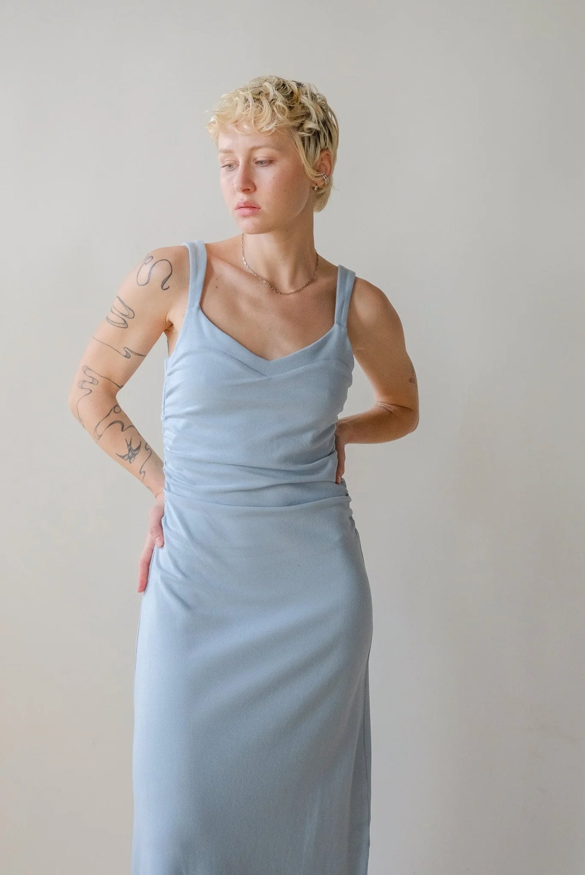 Mabel Dress in Glacier