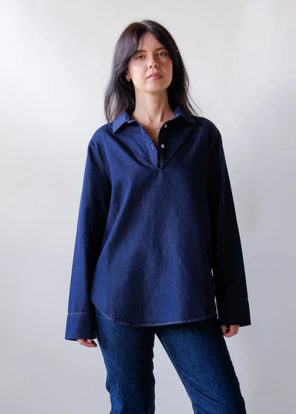 Henri Denim Henley