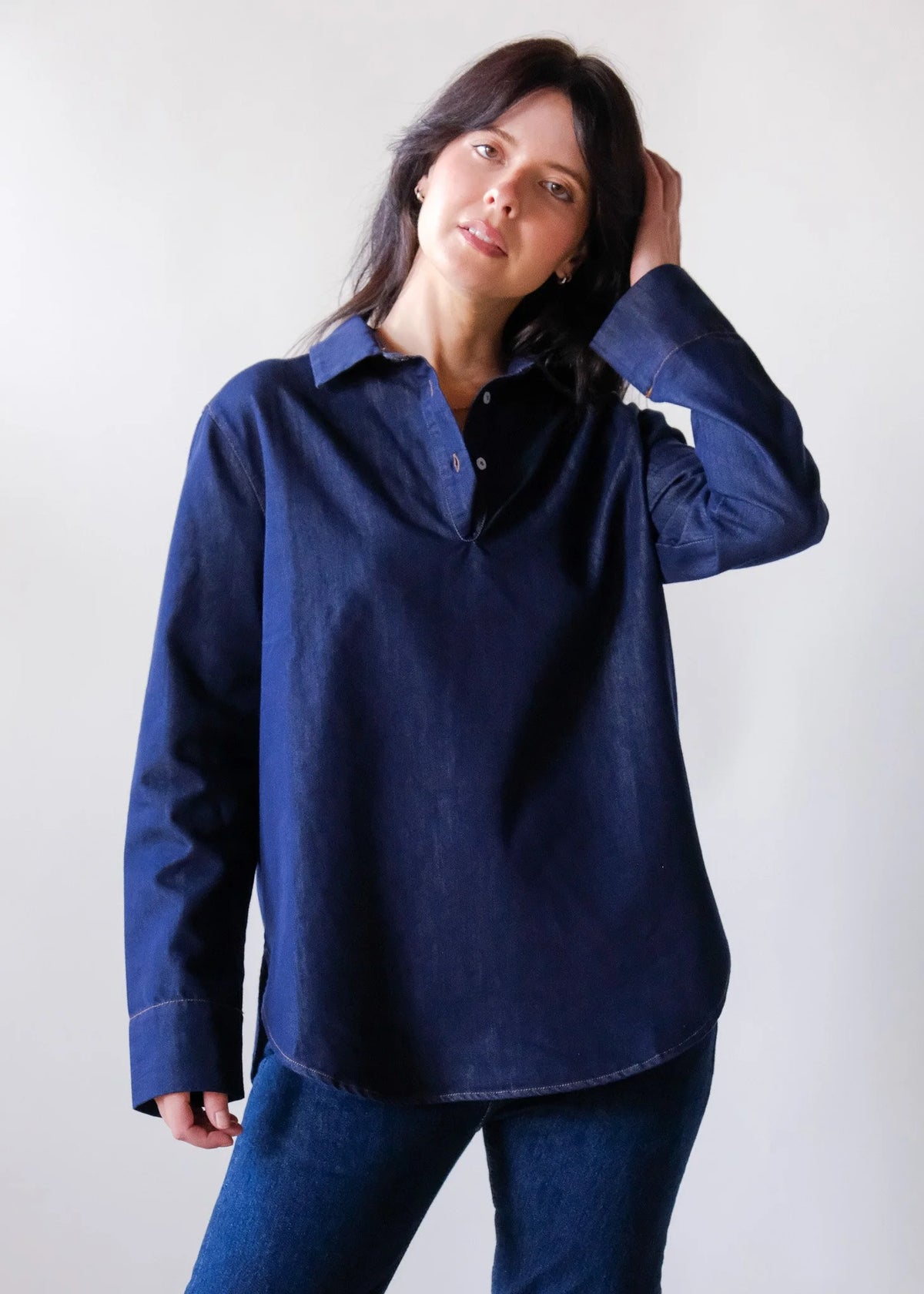 Henri Denim Henley
