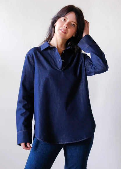 Henri Denim Henley