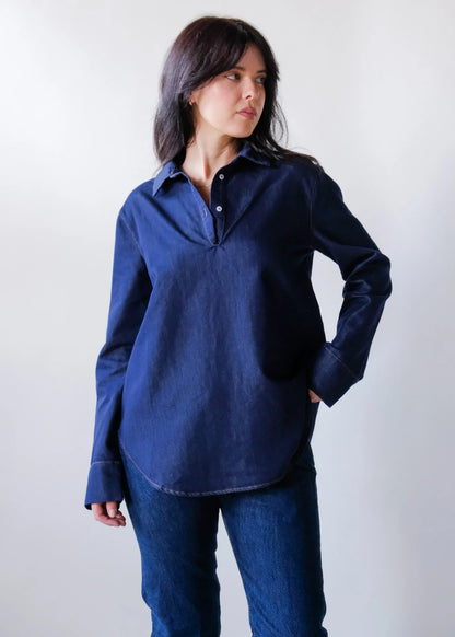 Henri Denim Henley